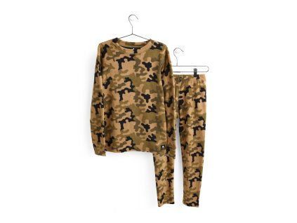 Dětské Termoprádlo Burton Fleece Base Layer Set Martini Olive Terra Camo