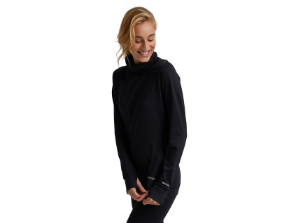 77824 2 damske termopradlo burton midweight base layer long neck shirt true black