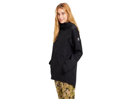 Dámská Bunda Burton Veridry 2L Rain Jacket True Black (Velikost XXS)