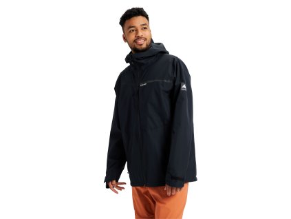 Pánská Bunda Burton Veridry 2.5L Rain Jacket True Black (Velikost XS)