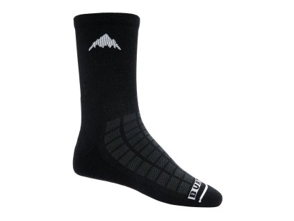 Ponožky Burton Lightweight Crew Socks True Black (Velikost XS)