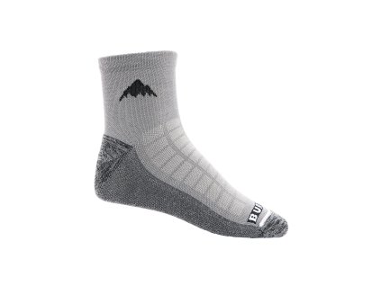 Ponožky Burton Lightweight Quarter Crew Socks Gray Heather (Velikost XS)