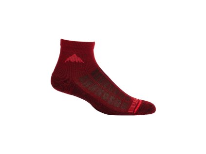 Ponožky Burton Lightweight Quarter Crewneck Socks Sun Dried Tomato (Velikost S)