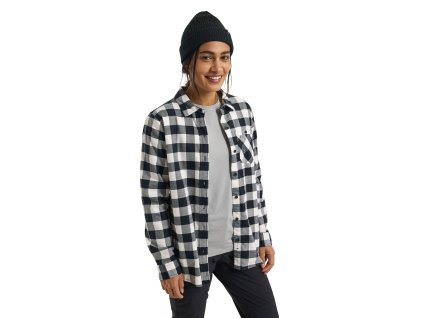 Dámská Košile Burton Favorite Long Sleeve Flannel Stout White Buffalo Plaid (Velikost XS)