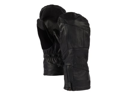 Pánské Palčáky Burton [ak] Leather Tech Mittens True Black