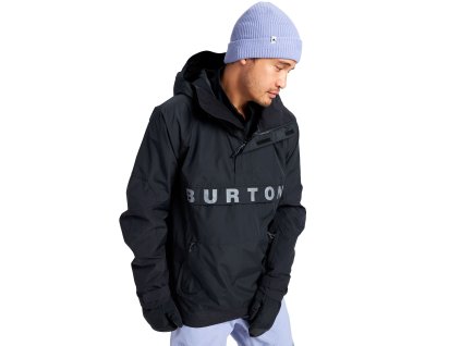 Pánská Bunda Burton Frostner 2L Anorak Jacket True Black