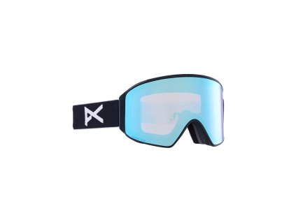 Pánské Brýle anon. M4 Cylindrical Goggles + Bonus Lens + MFI® Face Mask / Black / Perceive Variable Blue / Perceive Cloudy Pink