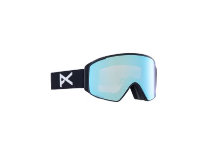 Brýle anon. M4S Cylindrical Goggles + Bonus Lens + MFI face mask / Black / Perceive Variable Blue / Perceive Cloudy Pink