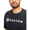 Tričko Burton Horizontal Mountain Short Sleeve T-Shirt True Black (Velikost XS)