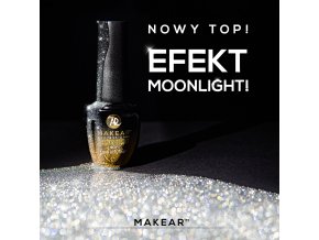 Vrchný finish gél lak Moonlight efekt (no wipe) Makear™ 8ml