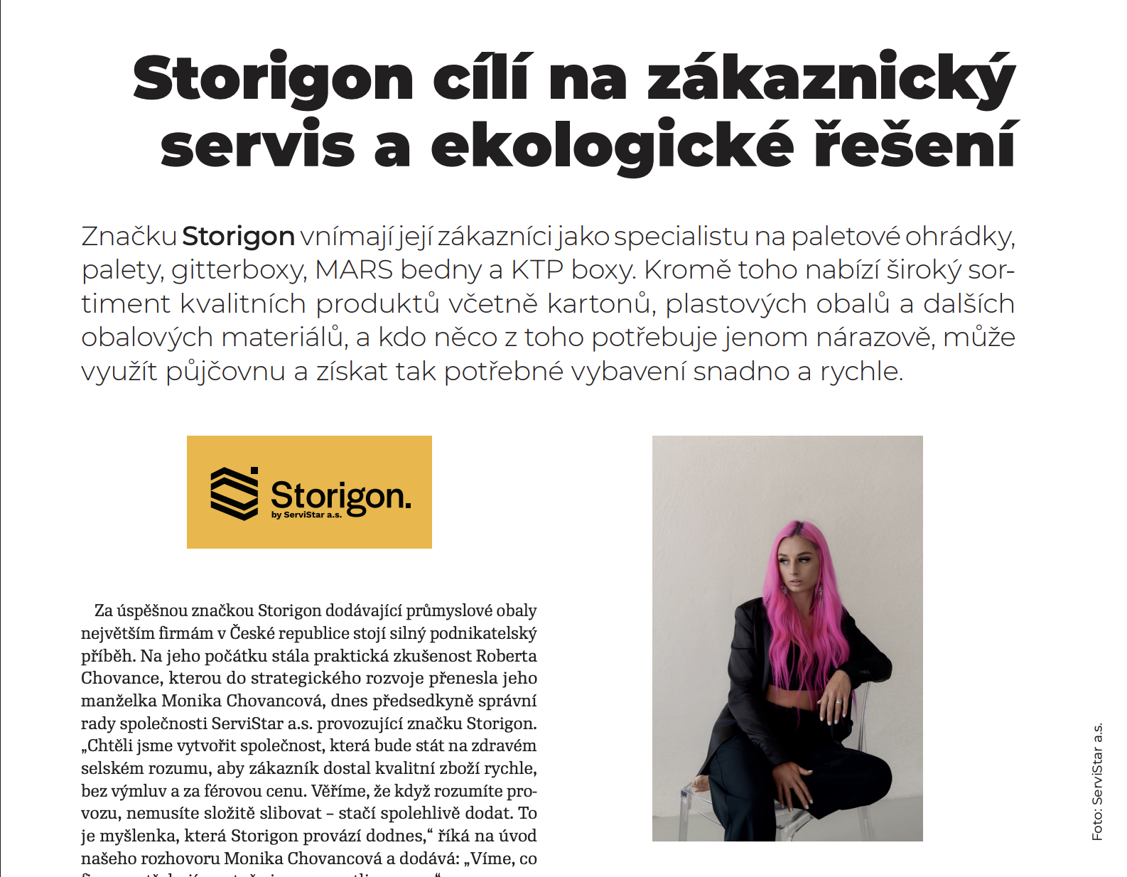 Storigon v aktuálním čísle časopisu Reportáže z průmyslu 06/2025