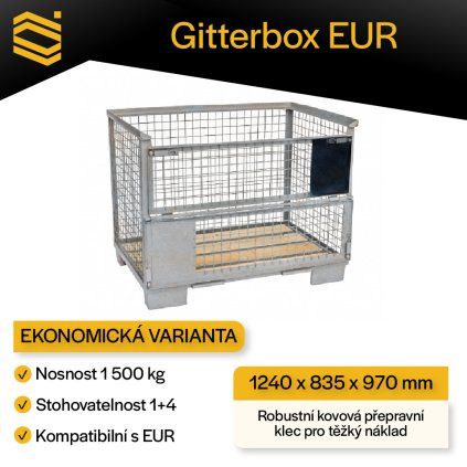 121 Gitterbox EUR použitý
