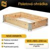 Paletová ohrádka 1200x800x200 mm dřevěná nová