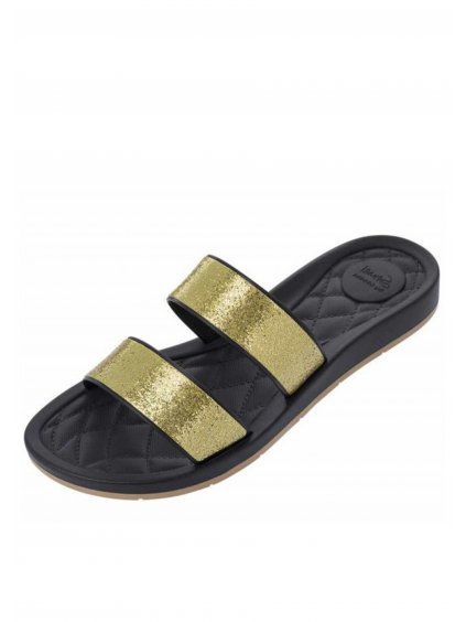 Grendha dámské pantofle Sense slide fem gold/black (Velikost 41-42)