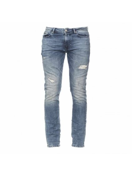 M.O.D jeans pánské rifle cornell slim blue destroyed (Velikost 38/34)