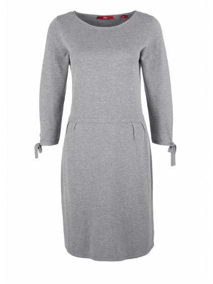 s.Oliver dámské krátké úpletové šaty šedé (Velikost 40)