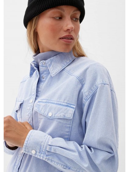 s.Oliver dámská džínová košile světle modrá