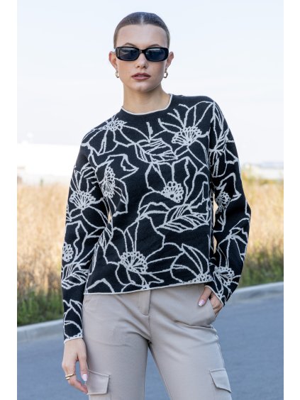 veromoda svetr flora cerny 7
