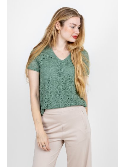 veromoda triko maya krajka zelene