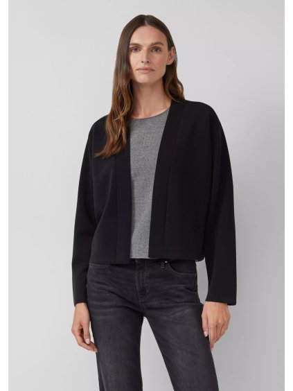 s.Oliver dámský blejzr z materiálu scuba černý