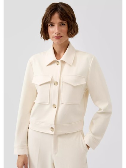 s.Oliver bunda s příměsí viskózy smetanová