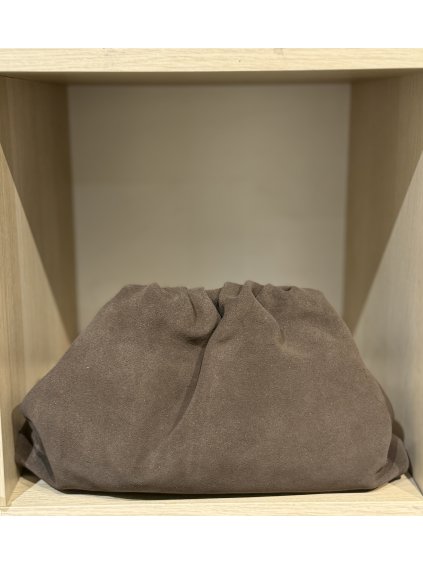 Civico semišová kabelka s řetízkovým popruhem světle hnědá