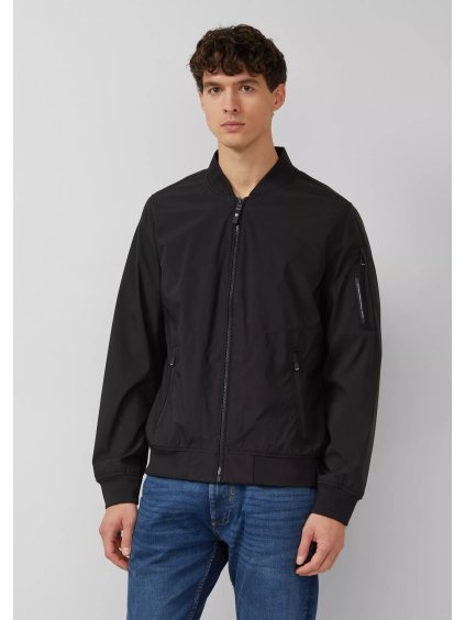 s.Oliver softshellový pánský bomber černý