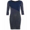 SMASH dámské šaty Jupia dlouhý rukáv modré (Velikost S)