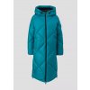 s.Oliver dámský zimní maxi kabát tyrkysový