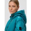 s.Oliver dámský zimní maxi kabát tyrkysový