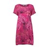 Zabaione dámské lněné šaty s květinovým vzorem Tabeaa růžové