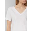 s.Oliver dámské basic triko s výstřihem do V bílé