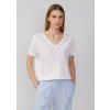 s.Oliver dámské basic triko s výstřihem do V bílé