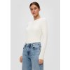 Q/S s.Oliver dámské triko s dlouhým rukávem off white