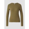Q/S s.Oliver dámské triko s dlouhým rukávem khaki