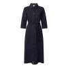 Zoso košilové projmuté šaty Yvon tmavě modré