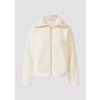 s.Oliver rozepínací mikina s rolákovým límcem krémová