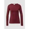 s.Oliver triko se třpytkami dlouhý rukáv vínové