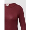 s.Oliver triko se třpytkami dlouhý rukáv vínové