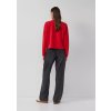 s.Oliver dámský blejzr z materiálu scuba červený