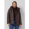 s.Oliver prošívaná bunda s kapucí tmavě hnědá