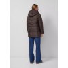 s.Oliver prošívaná bunda s kapucí tmavě hnědá