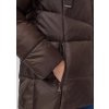 s.Oliver prošívaná bunda s kapucí tmavě hnědá