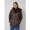 s.Oliver prošívaná bunda s kapucí tmavě hnědá
