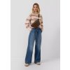 s.Oliver široké džíny s páskem Suri středně modré