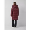 s.Oliver zimní prošívaný kabát s kapucí vínový