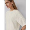 s.Oliver viskózové triko se strukturovaným vzorem smetanové