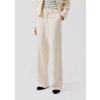 s.Oliver široké kalhoty s příměsí viskózy smetanové