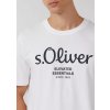 s.Oliver pánské basic triko s nápisem bílé