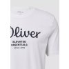 s.Oliver pánské basic triko s nápisem bílé